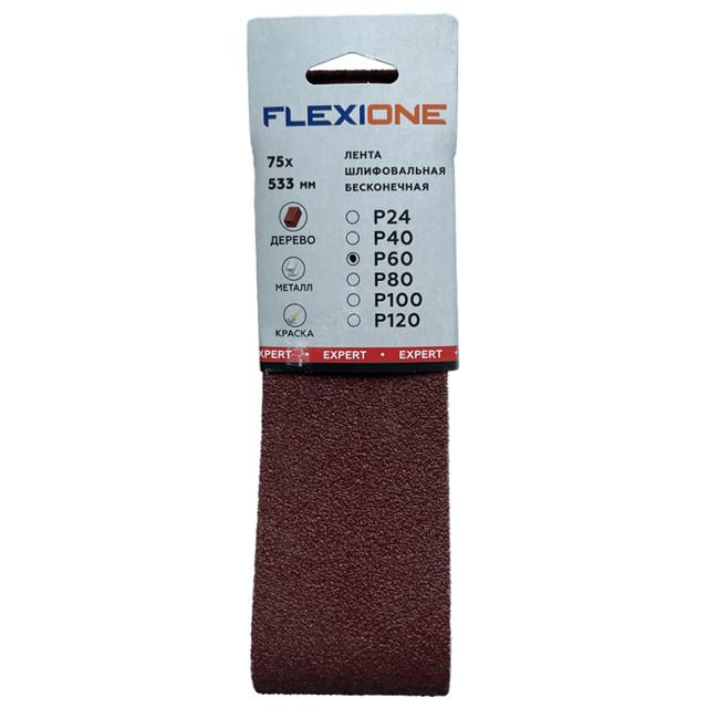 лента шлифовальная FLEXIONE Expert 75х533мм P60 3шт