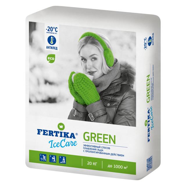 реагент противогололедный FERTIKA IceCare GREEN 20кг