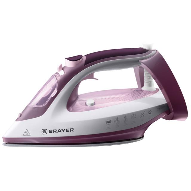 утюг BRAYER BR4006 2400Вт 140г/мин керамика фиолетовый