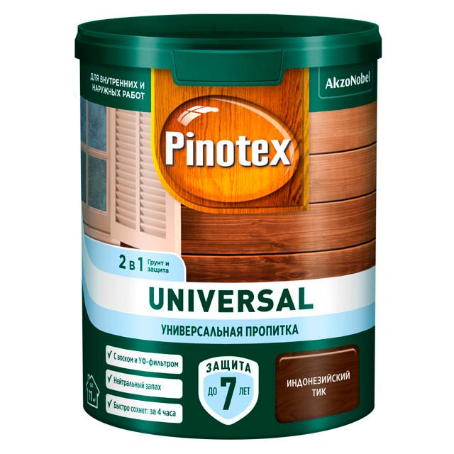 средство деревозащитное PINOTEX Universal 0,9л индонезийский тик, арт.5620702