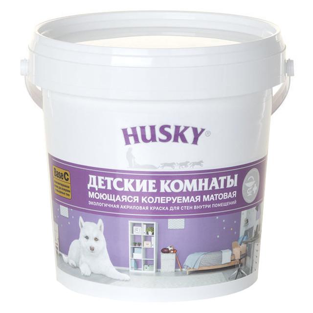 краска акриловая HUSKY для детских комнат 0,9л база С, арт.28164