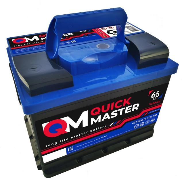 QUICK MASTER | аккумулятор автомобильный QUICK MASTER SP 6СТ-65 L- 520А