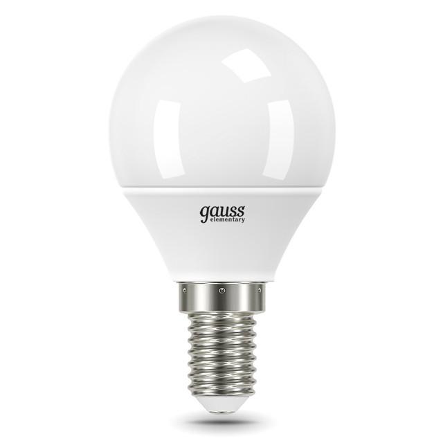 лампа Gauss Elementary 8Вт Е14 540Лм LED 4000К шар