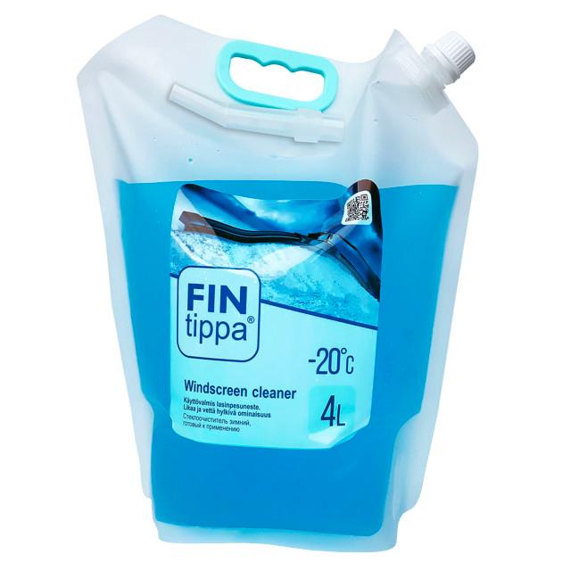 FIN TIPPA | автоочиститель стекол FIN TIPPA Nozzle -20C 4л дой-пак прозрачный