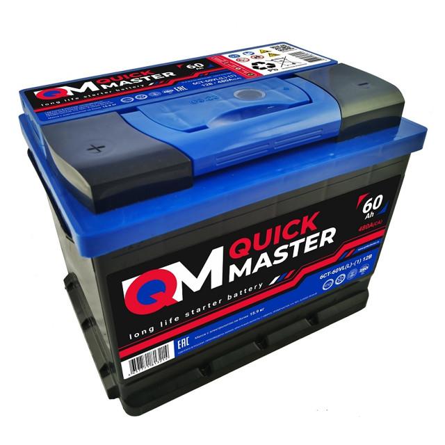 QUICK MASTER | аккумулятор автомобильный QUICK MASTER SP 6СТ-60 L- 480А