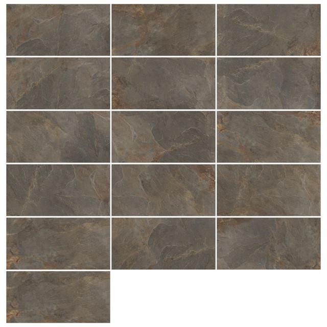 DELACORA | керамогранит Delacora Stoncrete Copper 60х120 коричневый лаппатированный