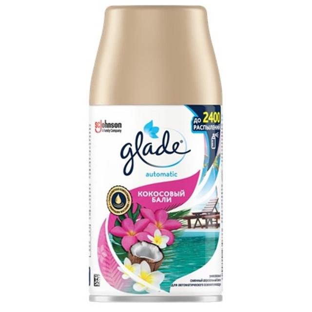 GLADE | освежитель воздуха GLADE Automatic Кокосовый Бали 269мл сменный блок