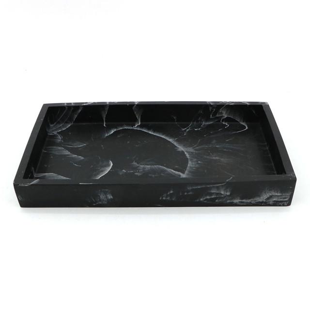 лоток для аксессуаров VITARTA Black Marble полирезин черный