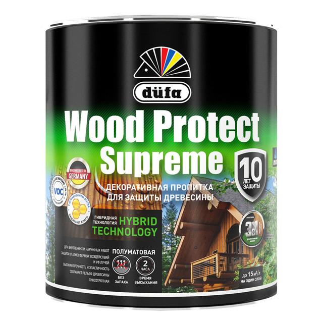 средство деревозащитное DUFA Wood Protect Supreme 0,75л орех, арт.МП00-008390