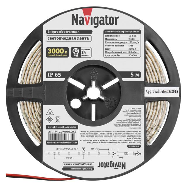 лента светодиодная LED NAVIGATOR  9.6Вт IP65 12В