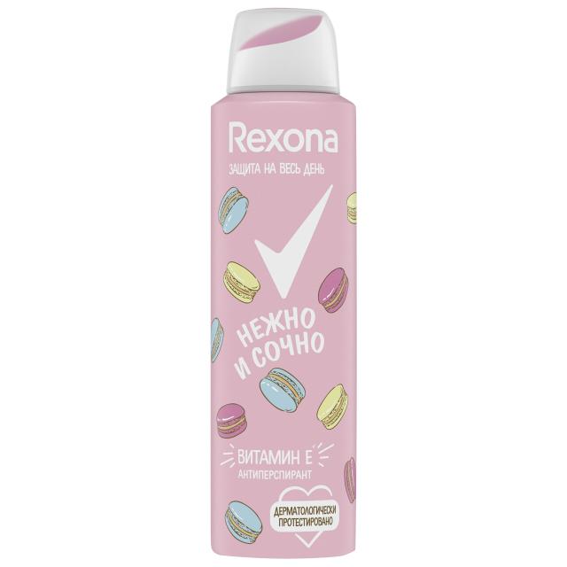 дезодорант женский REXONA Нежно и сочно, 150 мл, аэрозоль