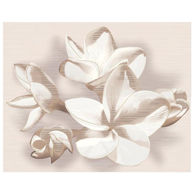 панно настенное AZORI Amati plumeria beige из 2 пл 50,5х40,2 бежевый