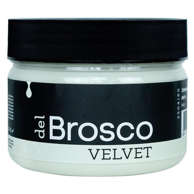 краска акриловая DEL BROSCO Velvet интерьерная 0,25л бежевая, арт.2504160