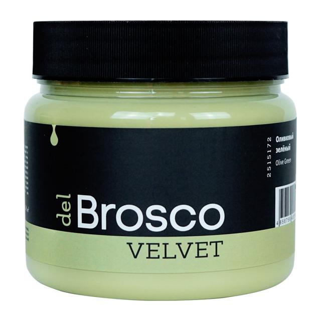 DEL BROSCO | краска акриловая DEL BROSCO Velvet интерьерная 0,4л зеленая, арт.2515172