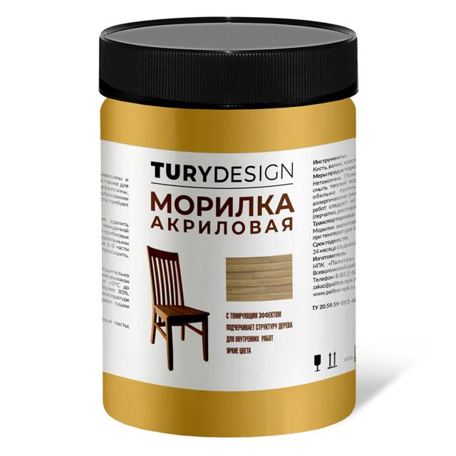 TURYDESIGN | морилка акриловая TURYDESIGN сосна 580мл, арт.T1-00014909