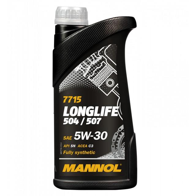 масло моторное MANNOL Longlife 504/507 5W-30 1л