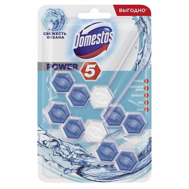 DOMESTOS | подвеска для унитаза DOMESTOS Power 5 Свежесть океана 2х55г