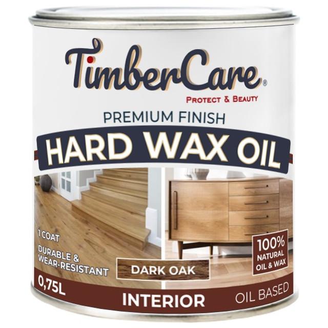 масло для дерева TimberCare Hard Wax Oil защитное с твердым воском 0,75л дуб, арт.350068