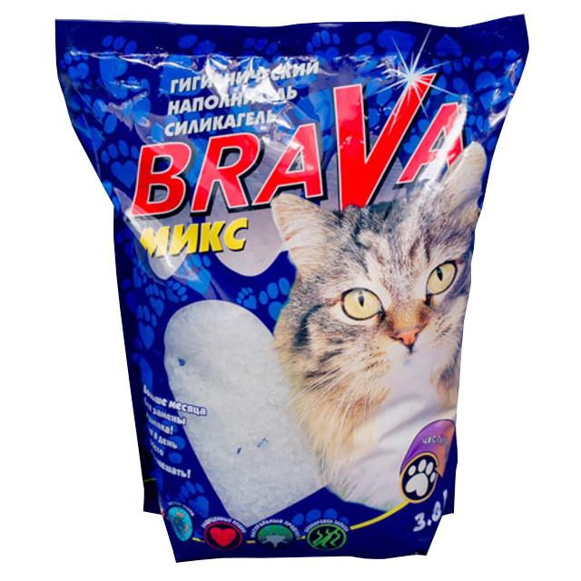 BRAVA | наполнитель BRAVA микс 3,8л силикагелевый