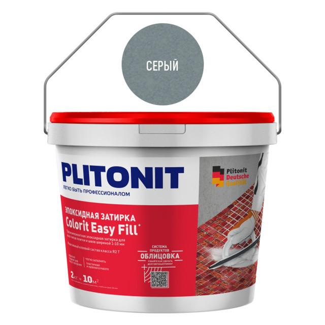 затирка для швов PLITONIT Colorit EasyFill 1-10мм 1кг серый, арт. Н009678