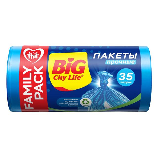 BIG CITY LIFE | пакеты для мусора BIG CITY LIFE 35л 50х60см 6,5мкм 100шт