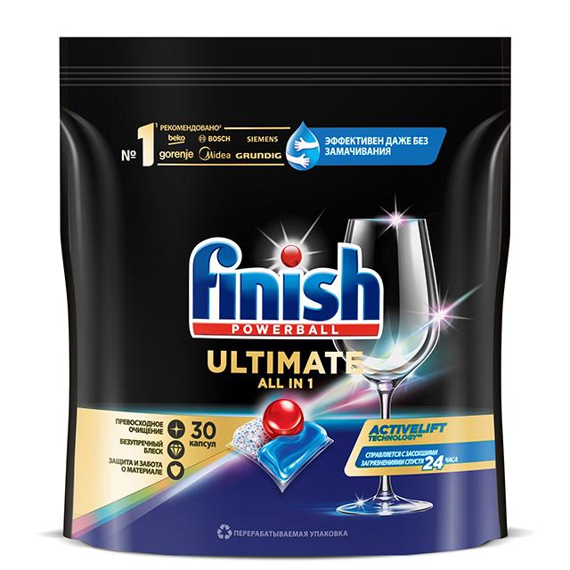 FINISH | капсулы для ПММ FINISH Ultimate All in 1 30шт