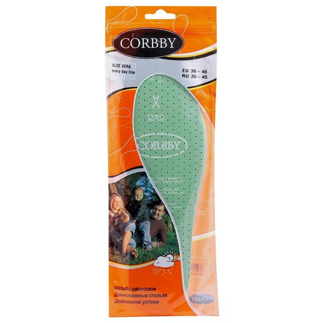 стельки CORBBY Aloe Vera с экстрактом Алое безразмерные