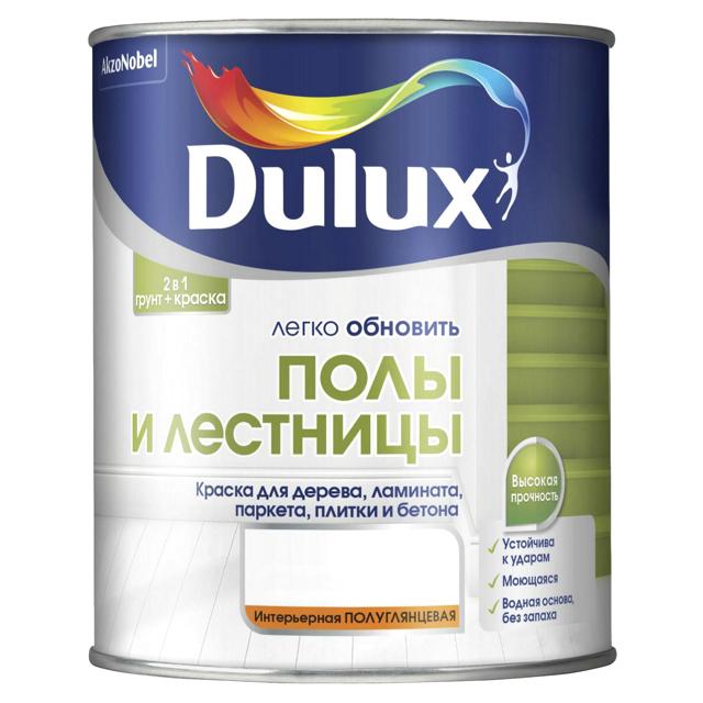 краска в/д DULUX Полы и Лестницы база BW 2л белая, арт.5327412