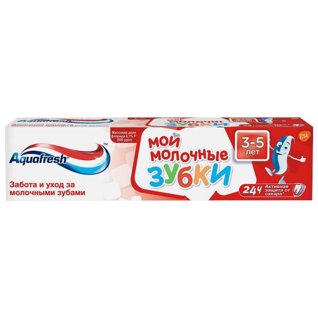 паста зубная AQUAFRESH Мои молочные зубки детская 3-5лет 50мл