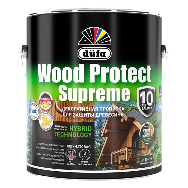 средство деревозащитное DUFA Wood Protect Supreme 2,5л бесцветный, арт.МП00-008351