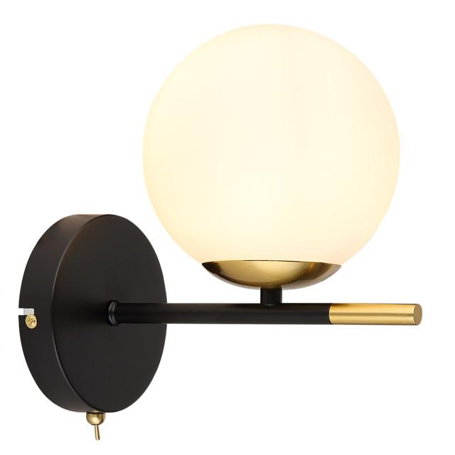 бра ARTE LAMP Alcor E14 1х40Вт металл черный