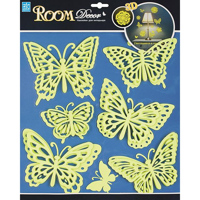 наклейка ROOMDECOR Сказочные бабочки 30,5х30,5см, арт.RCA 3803