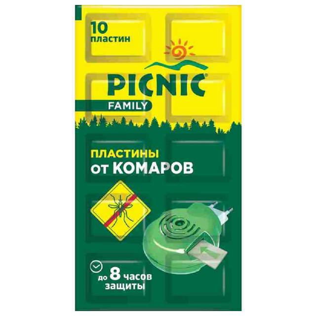 пластины PICNIC Family от комаров 10шт