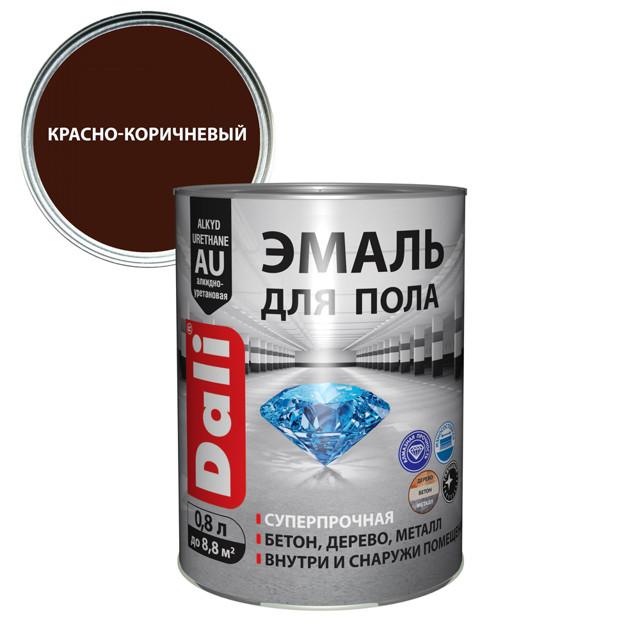 эмаль алкидно-уретановая DALI для пола 0,8л RAL3009 красно-коричневая, арт.12304