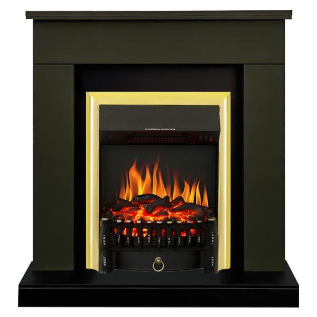 каминокомплект Royal Flame BERGEN STD SFT + Fobos FX Brass темная олива