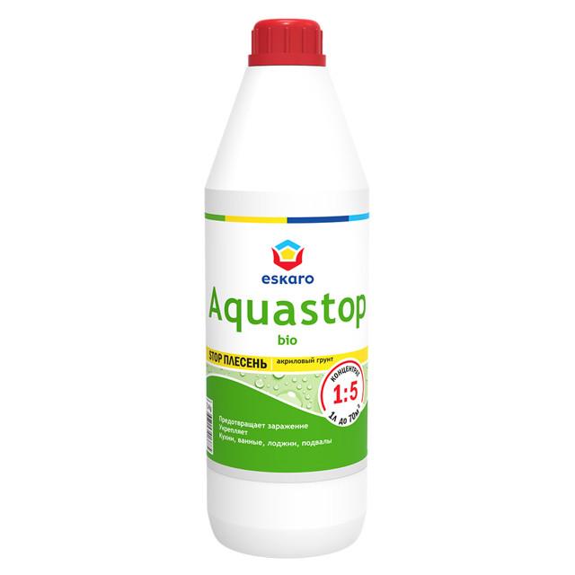 грунт акриловый биоцидный Eskaro Aquastop Bio 1л концентрат, арт.13885