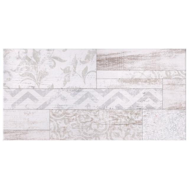 GLOBAL TILE | плитка настенная GLOBAL TILE SAN REMO геометрия 25х50 белая