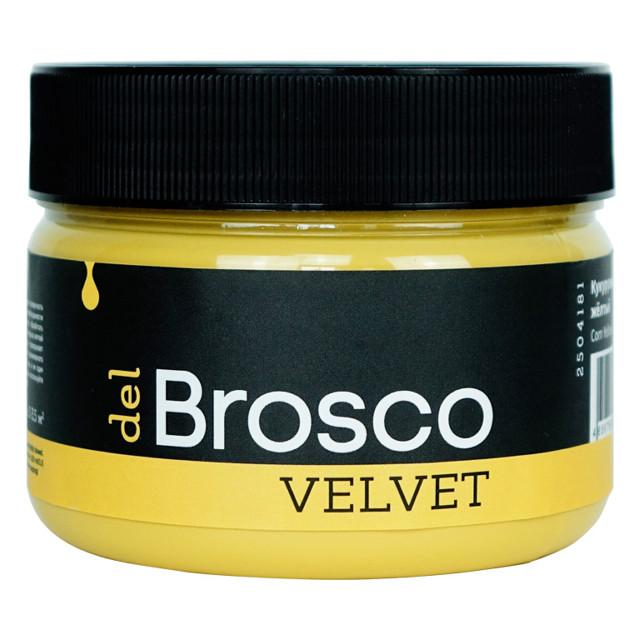 DEL BROSCO | краска акриловая DEL BROSCO Velvet интерьерная 0,25л желтая, арт.2504181