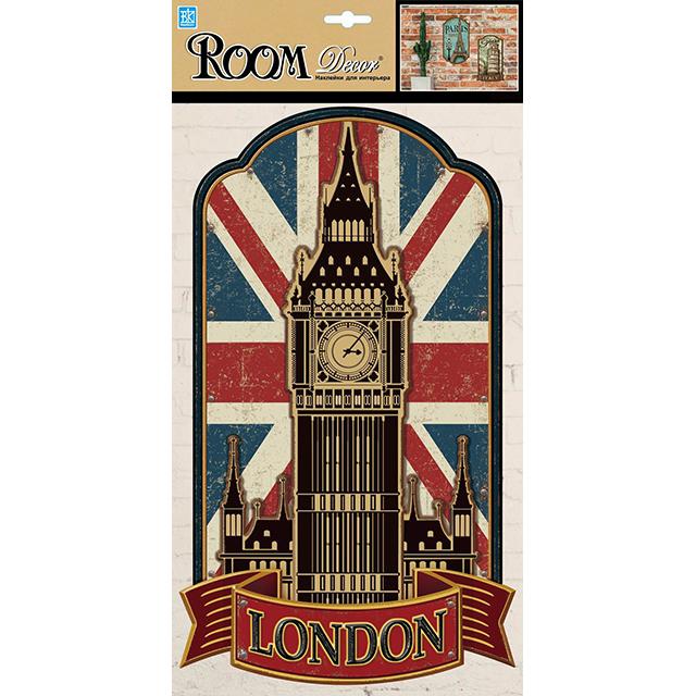 наклейка ROOMDECOR London 24х41см, арт. PLA 1809