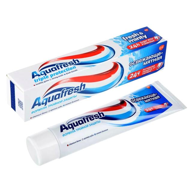 AQUAFRESH | паста зубная AQUAFRESH Total care Освежающая Мята, 100 мл