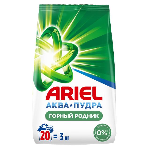 порошок стиральный ARIEL Горный Родник 3кг