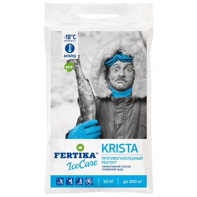 FERTIKA | реагент противогололедный FERTIKA IceCare KRISTA 10кг