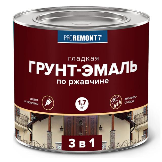 PROREMONTT | грунт-эмаль алкидная PROREMONTT 3в1 по ржавчине белая 1,7кг, арт.8300081