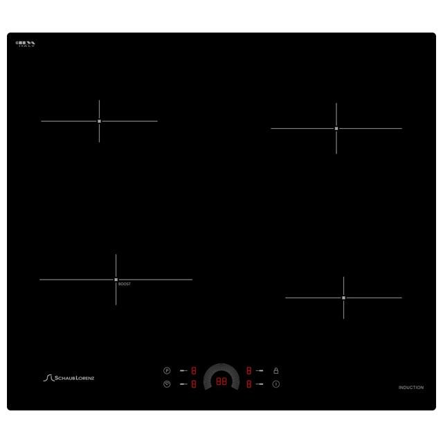 поверхность индукционная SCHAUB LORENZ SLK IY61H1 4 конфорки черный
