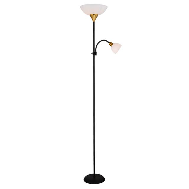 торшер ARTE LAMP Duetto E27 2х60Вт металл черный