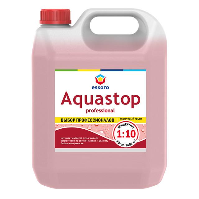 грунт влагоизолятор Eskaro Aquastop Prof концентрат 10л, арт.0822