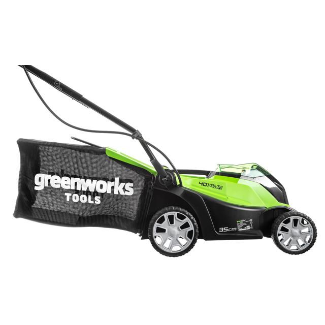 газонокосилка аккумуляторная GREENWORKS G40LM35K2 c АКБ и ЗУ