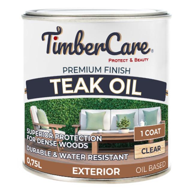 масло для дерева TimberCare Teak Oil тиковое 0,75л бесцветное, арт.35043