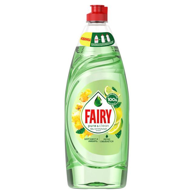 средство для посуды FAIRY Pure & Clean Бергамот и Имбирь 650мл