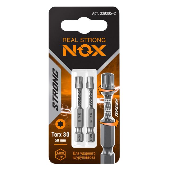 бита NOX TORX30 50мм torsion 2шт